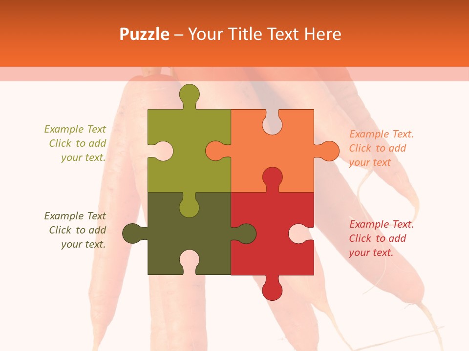 Agricultural Ingredients Orange PowerPoint Template