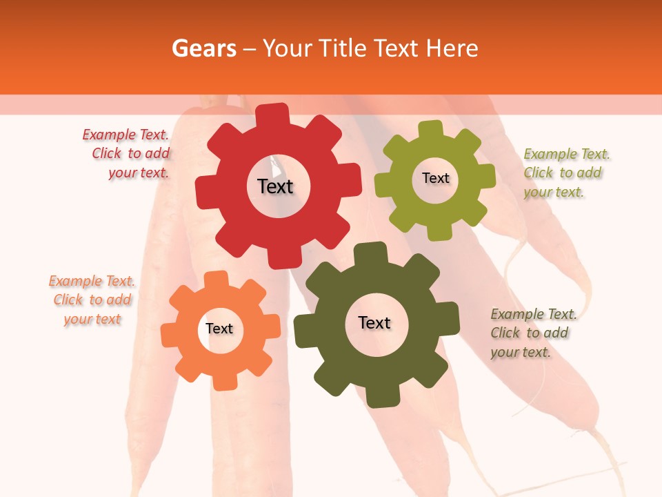 Agricultural Ingredients Orange PowerPoint Template