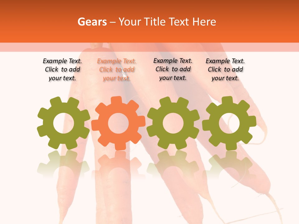 Agricultural Ingredients Orange PowerPoint Template