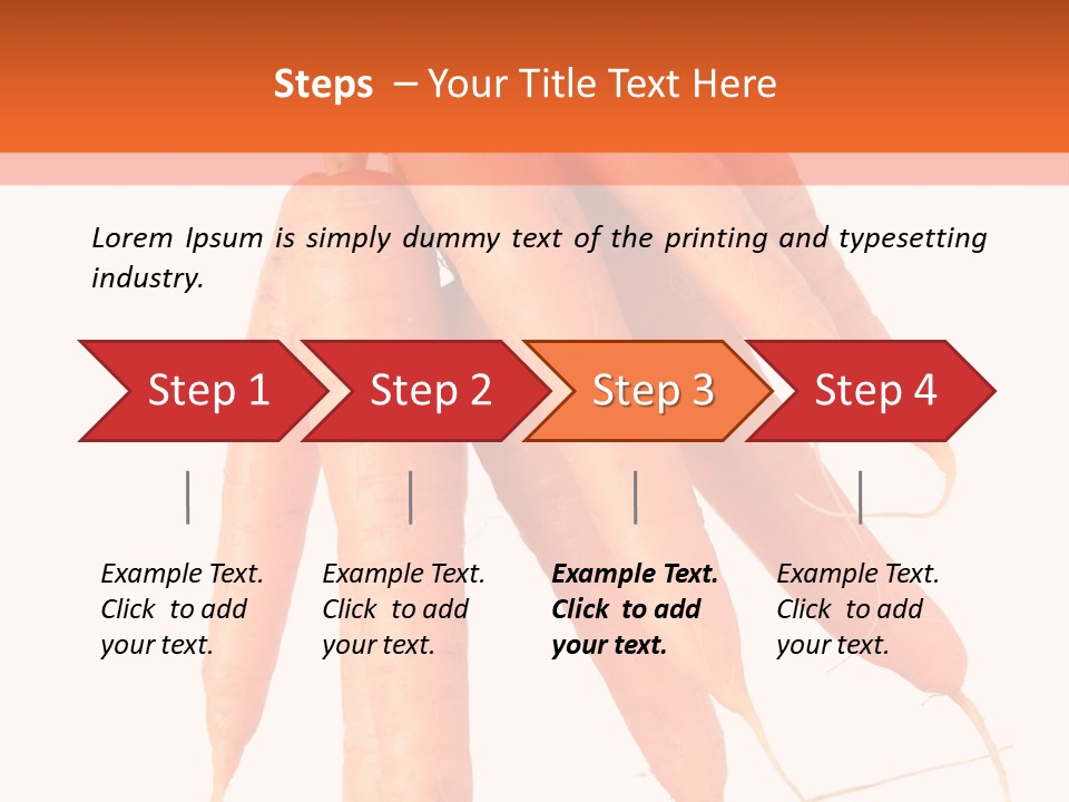Agricultural Ingredients Orange PowerPoint Template