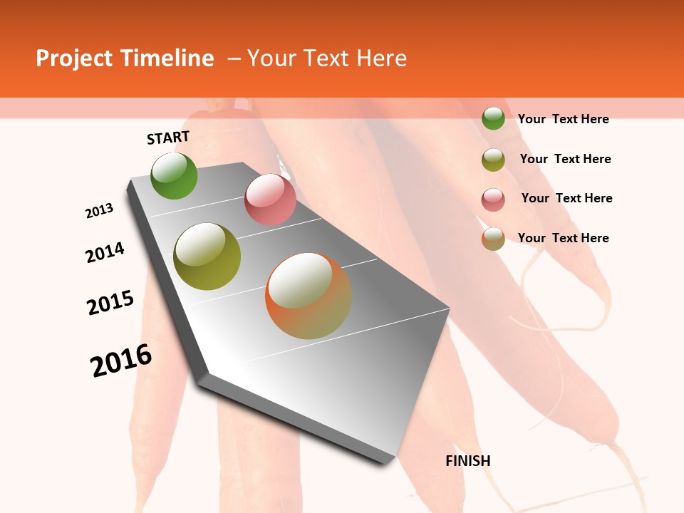 Agricultural Ingredients Orange PowerPoint Template