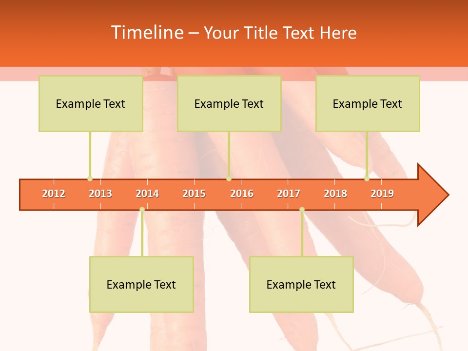 Agricultural Ingredients Orange PowerPoint Template
