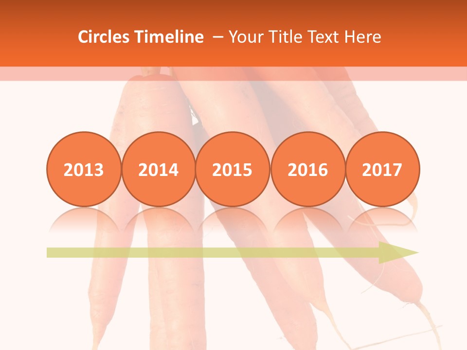 Agricultural Ingredients Orange PowerPoint Template