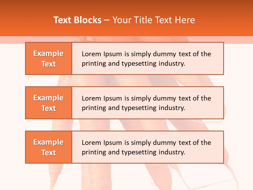Agricultural Ingredients Orange PowerPoint Template