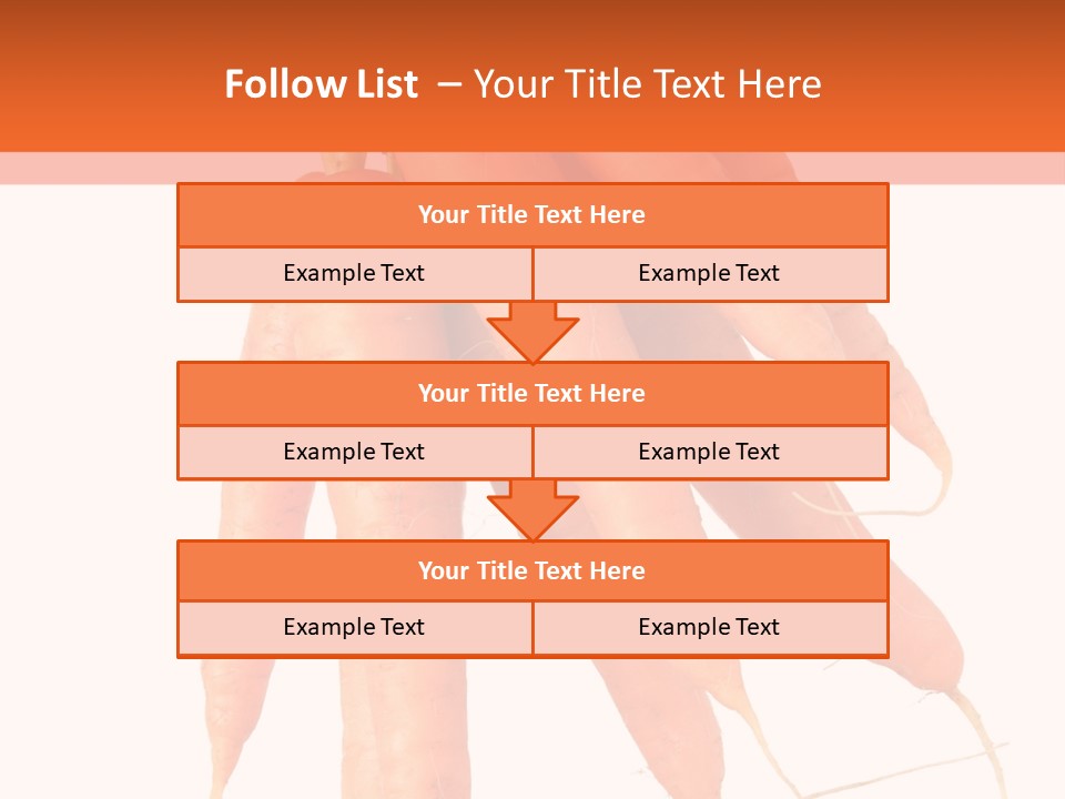 Agricultural Ingredients Orange PowerPoint Template