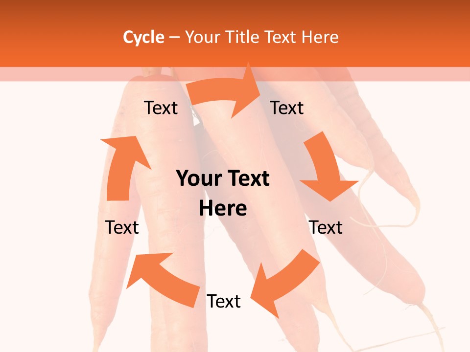 Agricultural Ingredients Orange PowerPoint Template