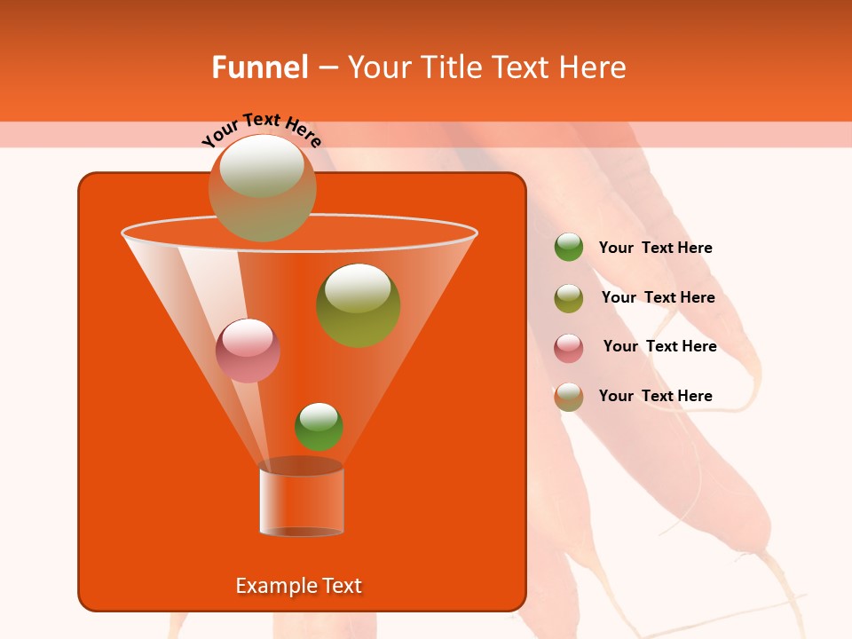 Agricultural Ingredients Orange PowerPoint Template