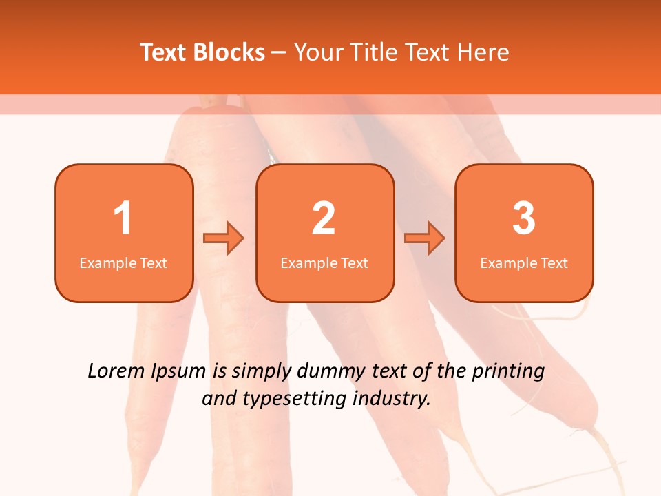 Agricultural Ingredients Orange PowerPoint Template