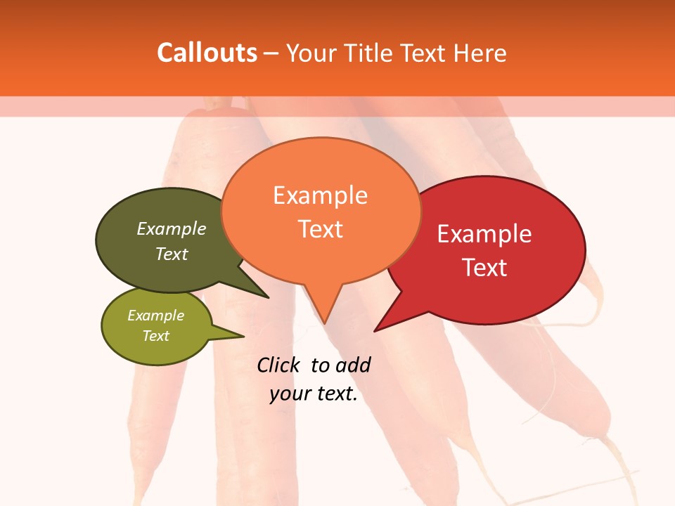 Agricultural Ingredients Orange PowerPoint Template