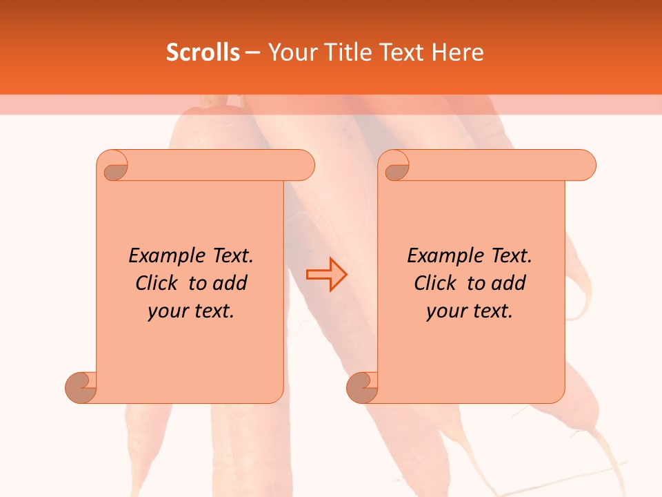 Agricultural Ingredients Orange PowerPoint Template