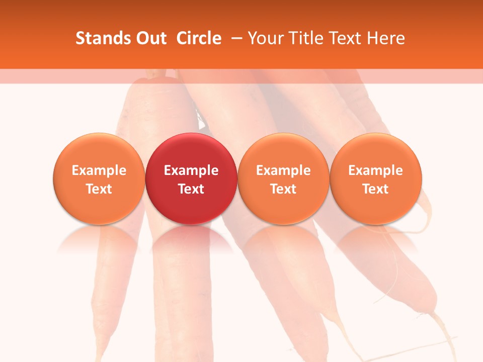 Agricultural Ingredients Orange PowerPoint Template