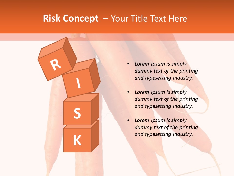 Agricultural Ingredients Orange PowerPoint Template