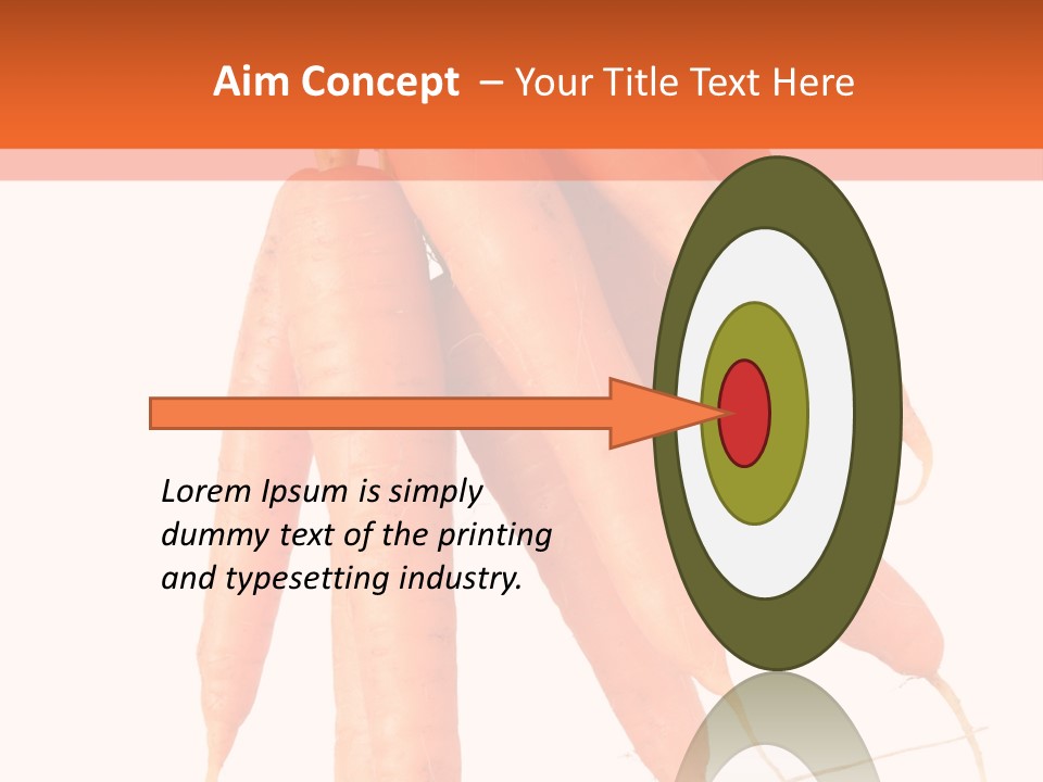 Agricultural Ingredients Orange PowerPoint Template