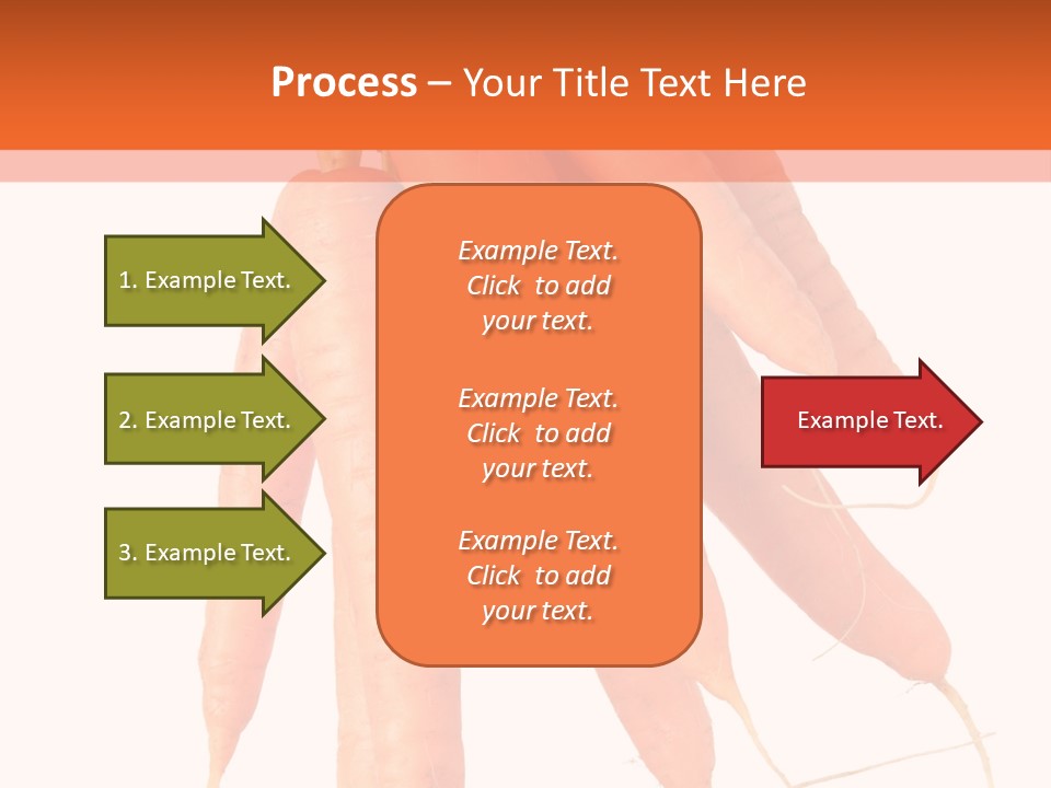Agricultural Ingredients Orange PowerPoint Template