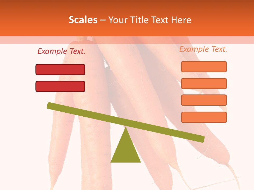 Agricultural Ingredients Orange PowerPoint Template