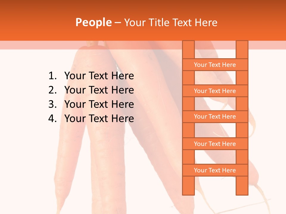 Agricultural Ingredients Orange PowerPoint Template