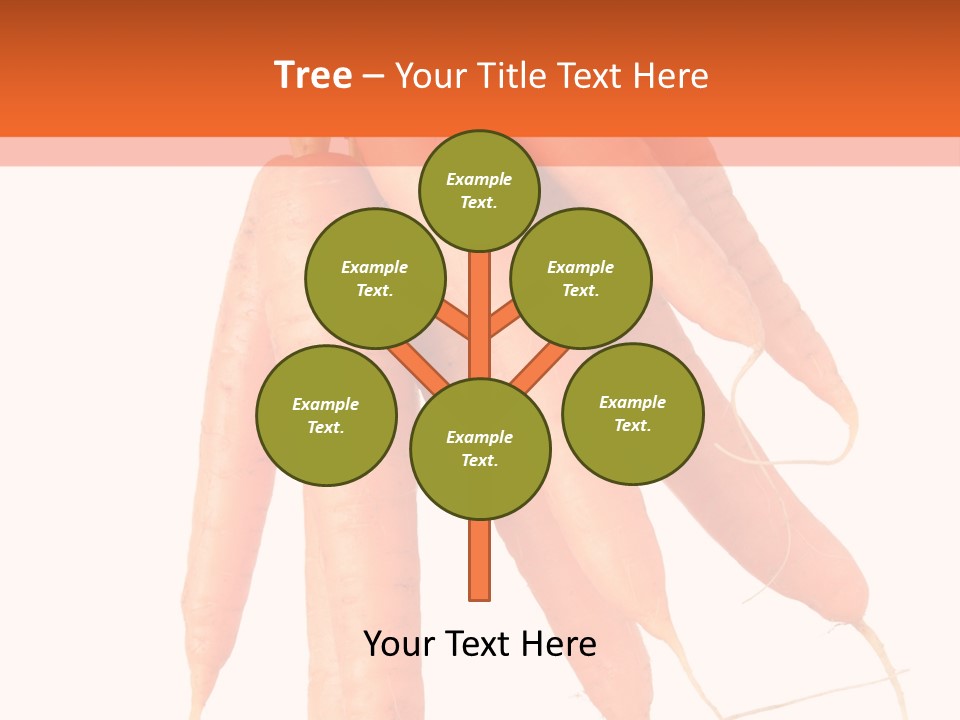 Agricultural Ingredients Orange PowerPoint Template