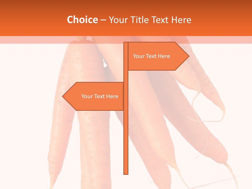 Agricultural Ingredients Orange PowerPoint Template