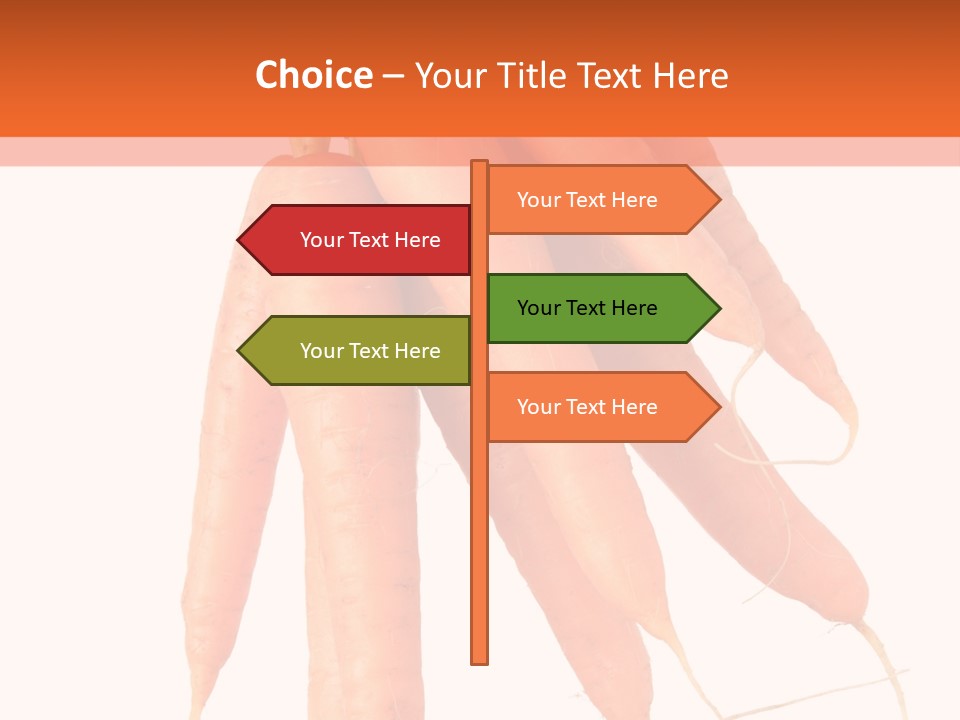 Agricultural Ingredients Orange PowerPoint Template