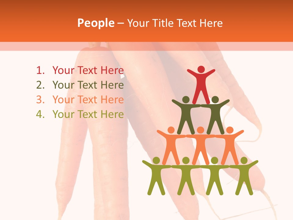 Agricultural Ingredients Orange PowerPoint Template