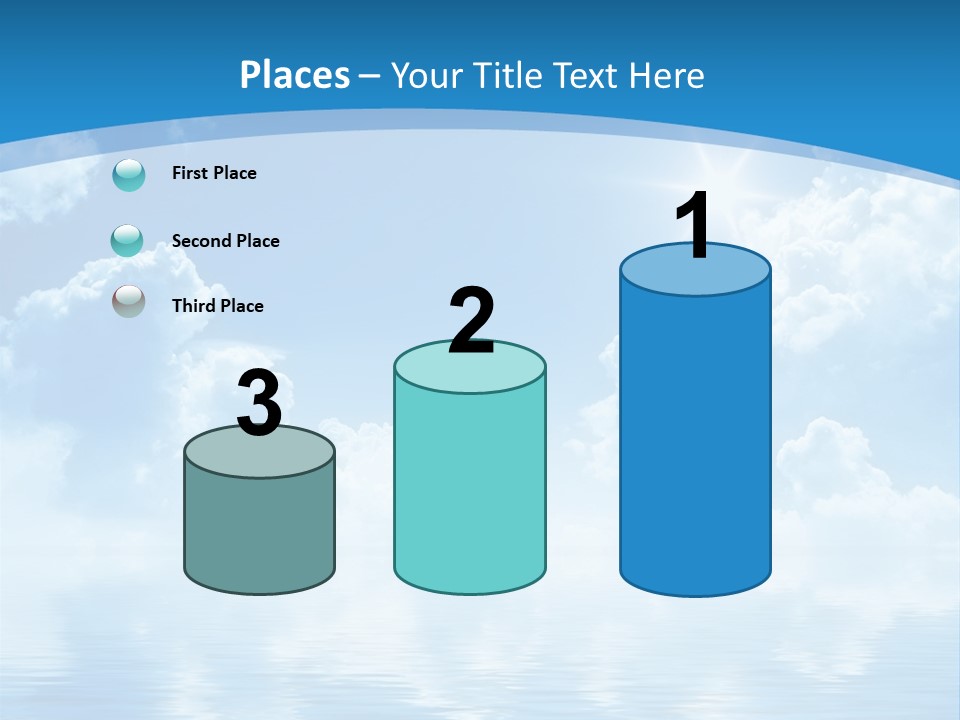 Sunny Cloudy Pure PowerPoint Template
