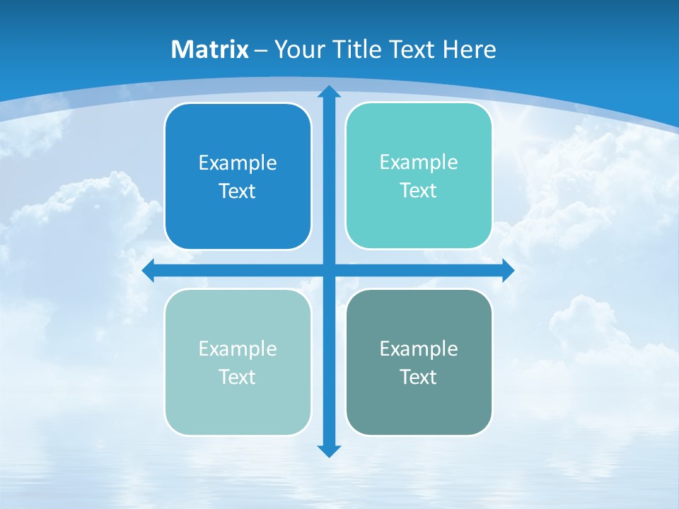Sunny Cloudy Pure PowerPoint Template