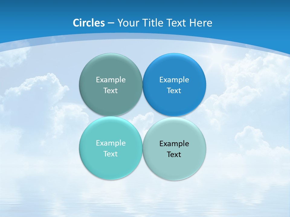 Sunny Cloudy Pure PowerPoint Template