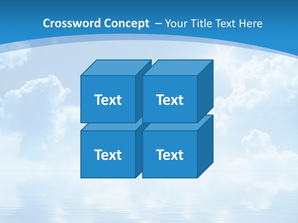 Sunny Cloudy Pure PowerPoint Template