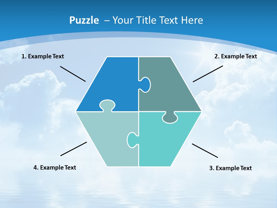 Sunny Cloudy Pure PowerPoint Template