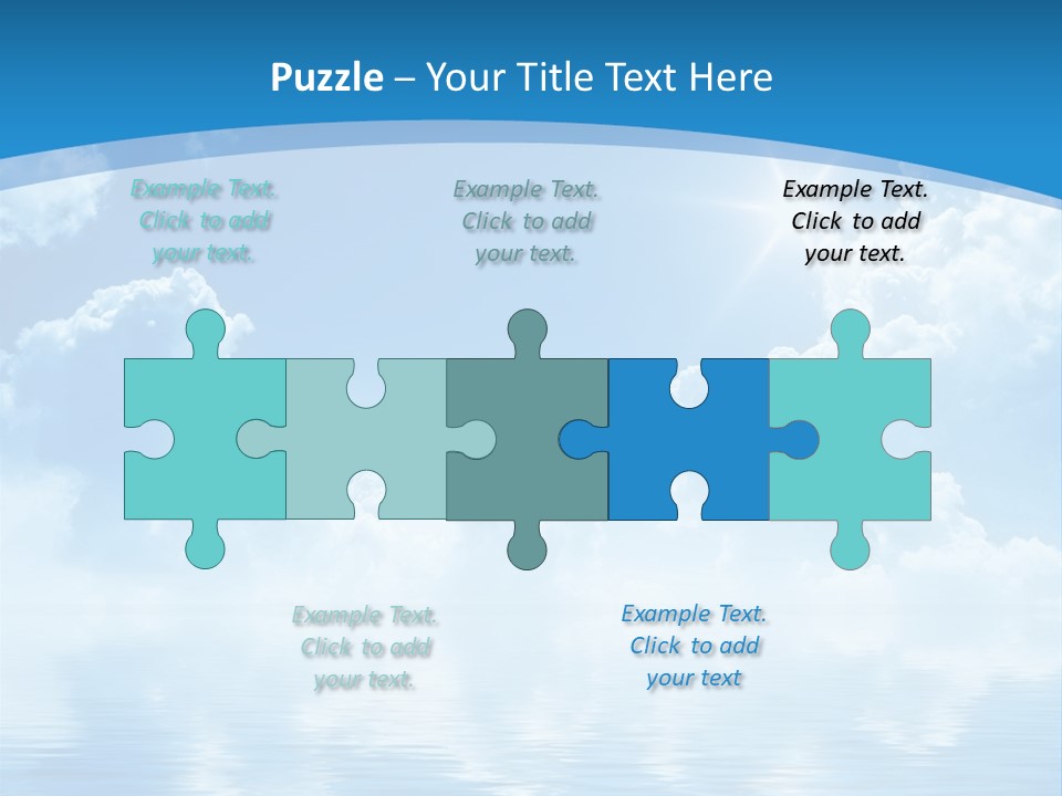 Sunny Cloudy Pure PowerPoint Template