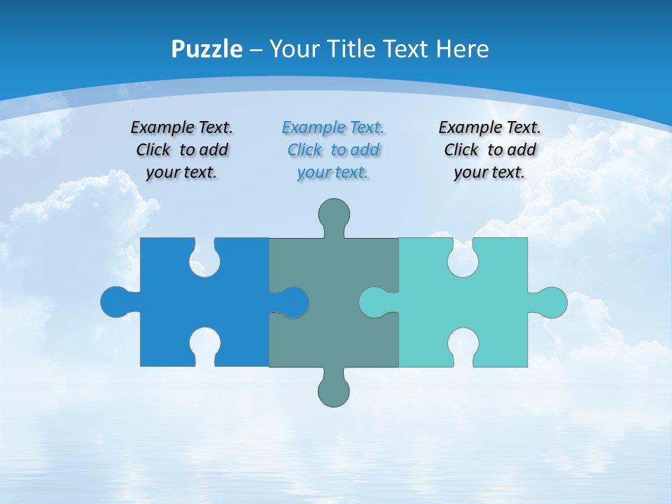 Sunny Cloudy Pure PowerPoint Template