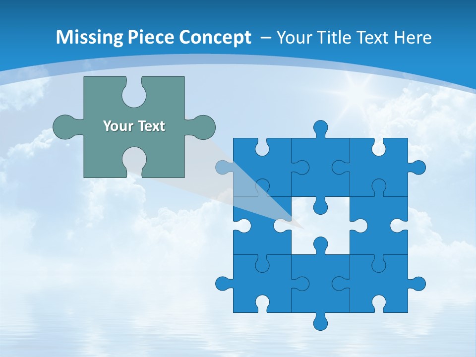 Sunny Cloudy Pure PowerPoint Template