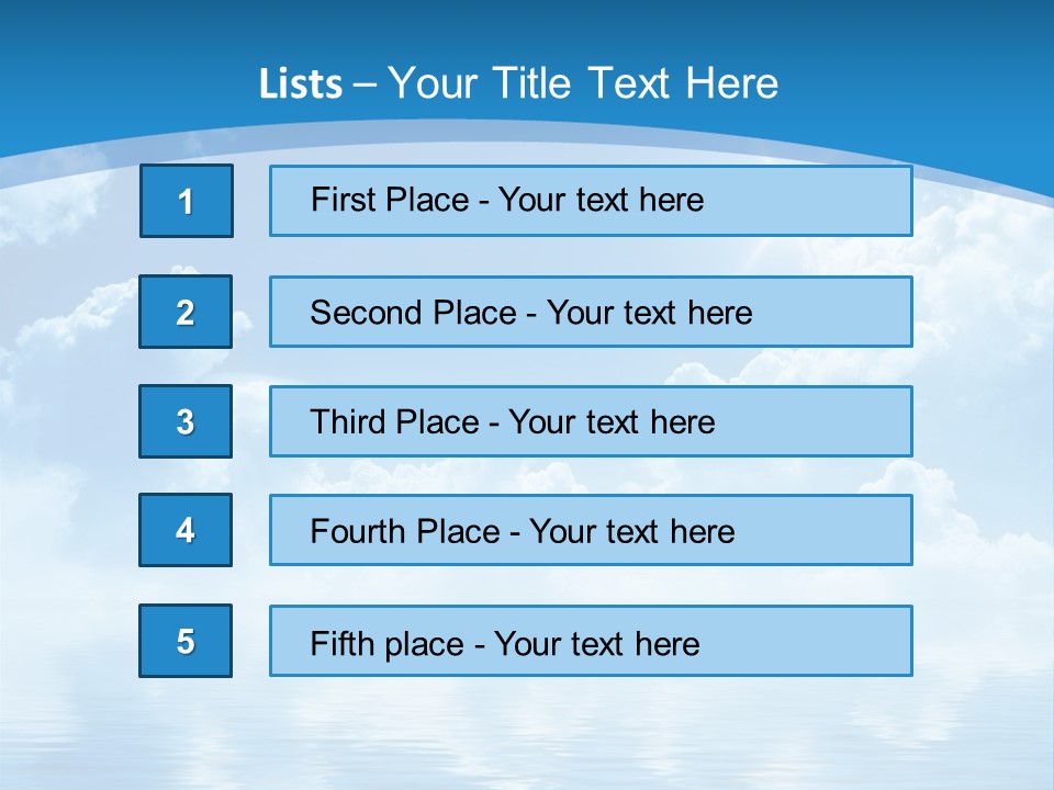 Sunny Cloudy Pure PowerPoint Template