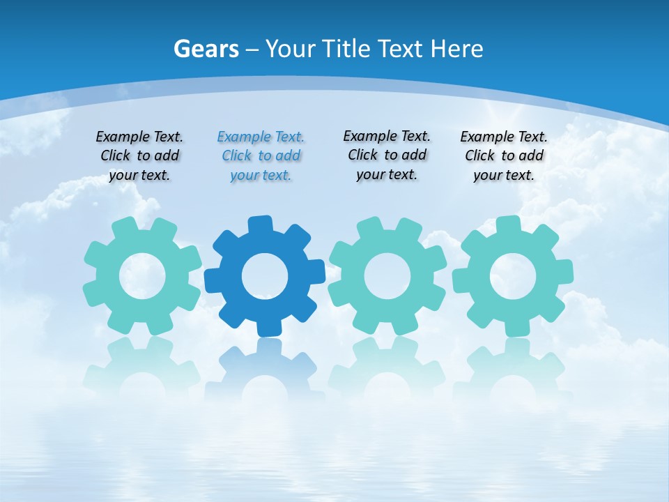 Sunny Cloudy Pure PowerPoint Template