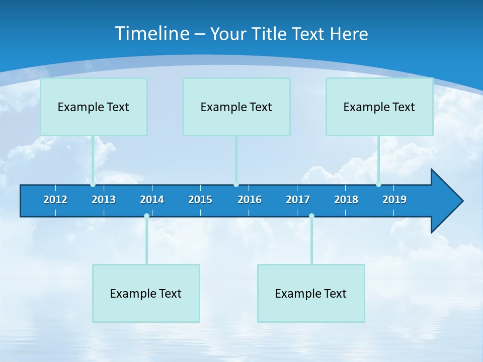 Sunny Cloudy Pure PowerPoint Template
