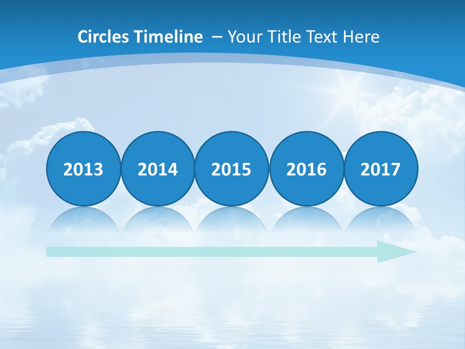 Sunny Cloudy Pure PowerPoint Template