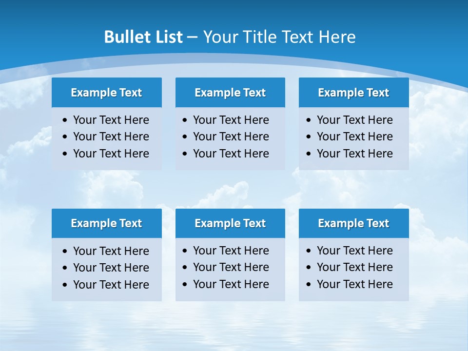 Sunny Cloudy Pure PowerPoint Template
