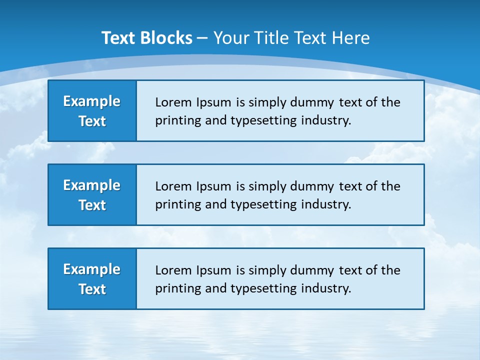 Sunny Cloudy Pure PowerPoint Template