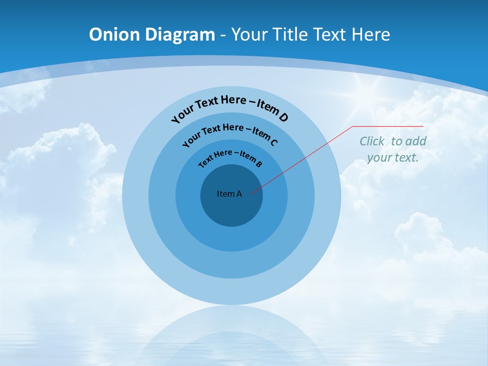 Sunny Cloudy Pure PowerPoint Template