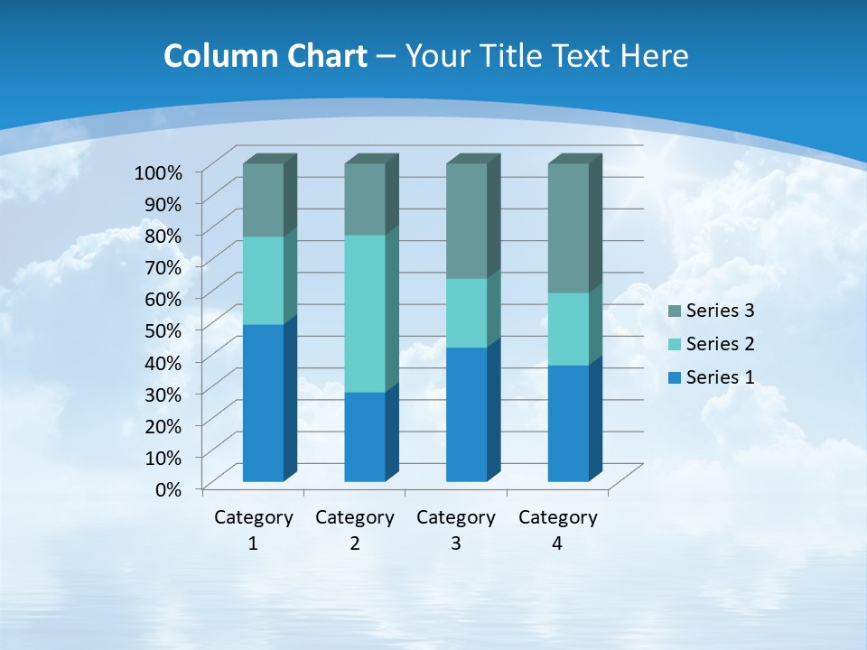 Sunny Cloudy Pure PowerPoint Template