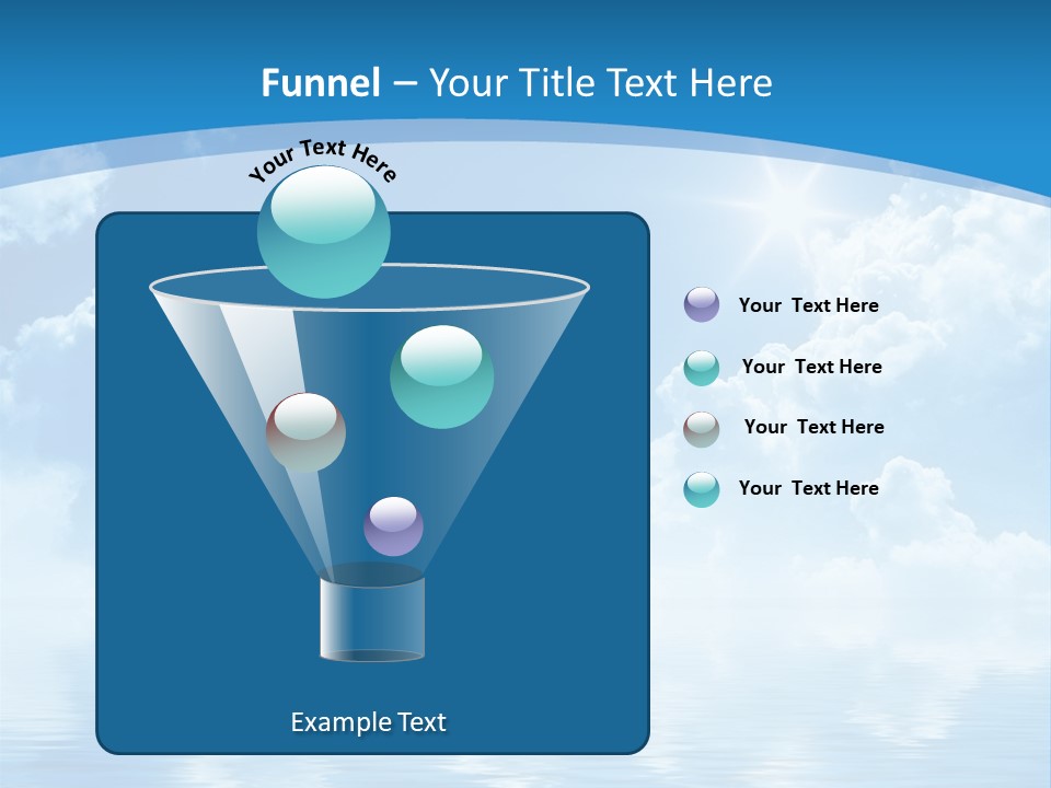 Sunny Cloudy Pure PowerPoint Template