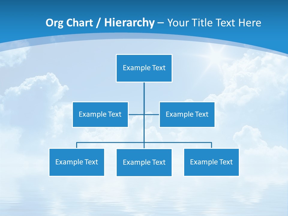 Sunny Cloudy Pure PowerPoint Template
