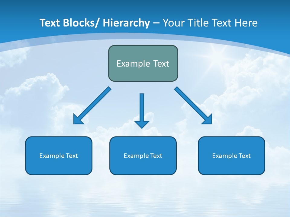 Sunny Cloudy Pure PowerPoint Template