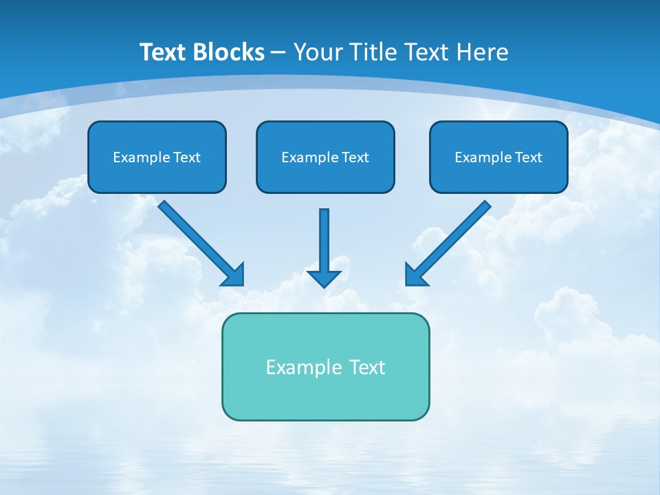 Sunny Cloudy Pure PowerPoint Template