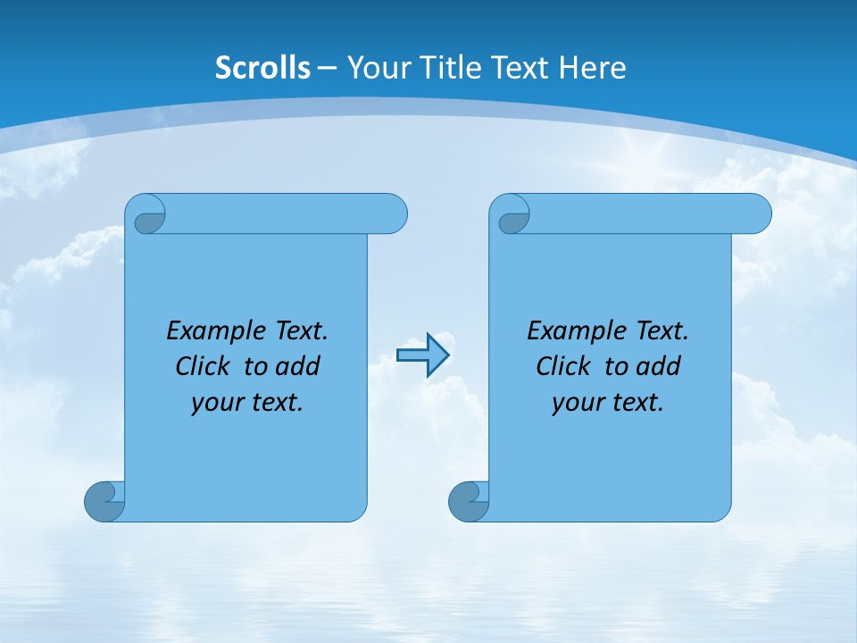 Sunny Cloudy Pure PowerPoint Template