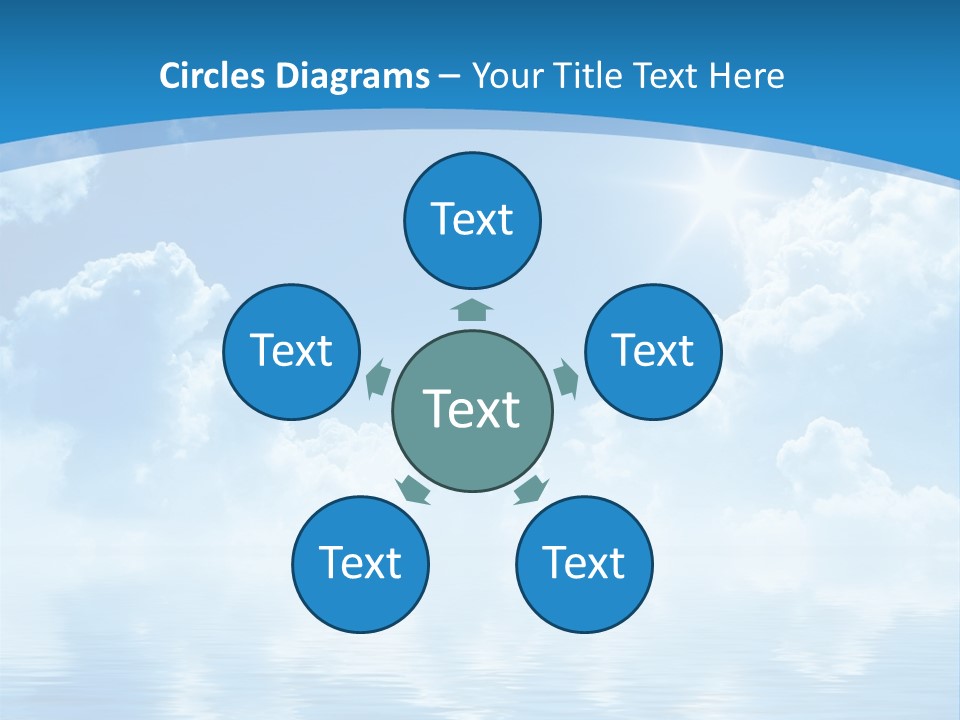 Sunny Cloudy Pure PowerPoint Template