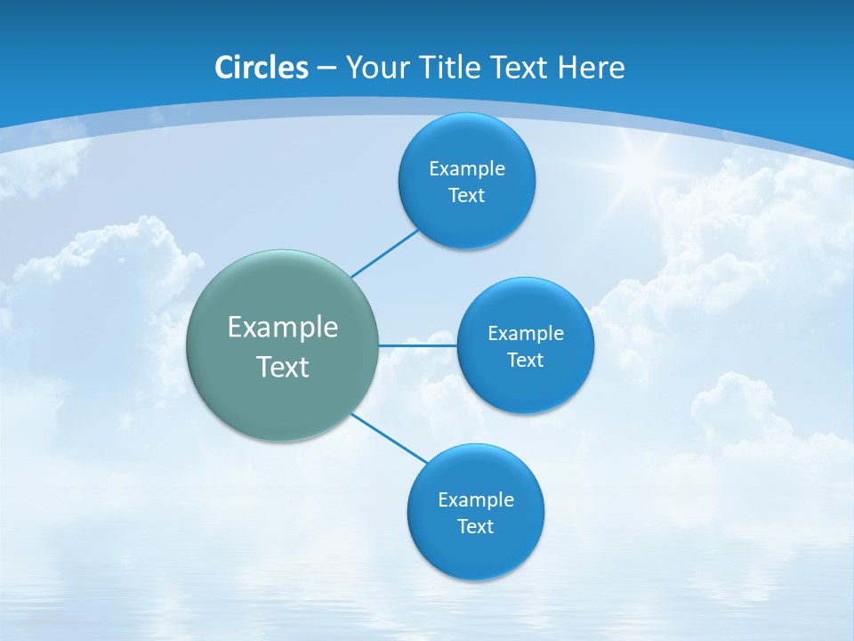 Sunny Cloudy Pure PowerPoint Template