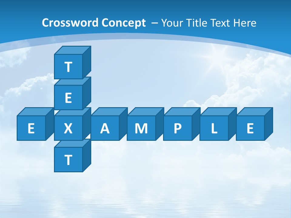 Sunny Cloudy Pure PowerPoint Template