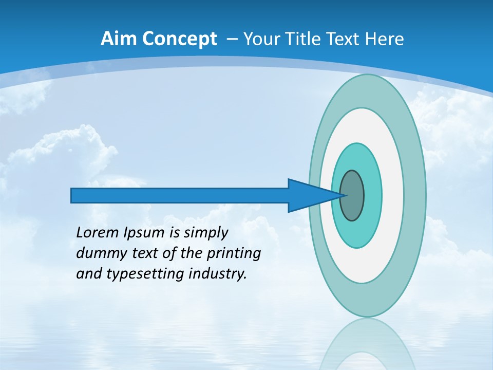 Sunny Cloudy Pure PowerPoint Template