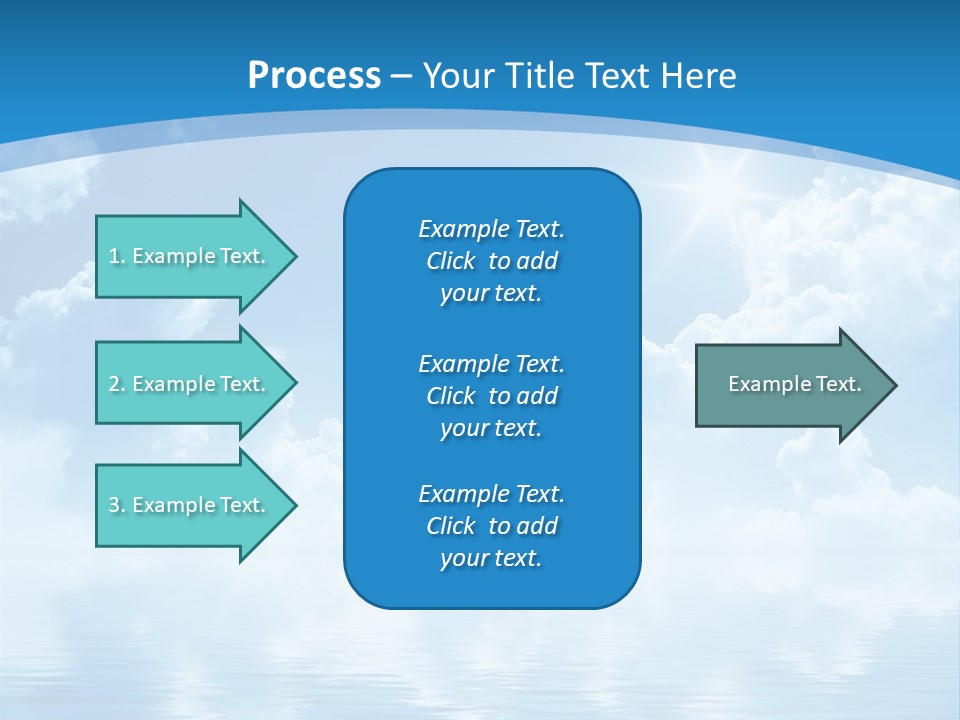 Sunny Cloudy Pure PowerPoint Template
